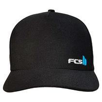 Boné FCS TWO Preto Snapback Aba Curva Ajustável Surfwear Cor:PretoTamanho:Único Boné FCS TWO Preto Snapback Aba Curva Ajustável Surfwear Cor:PretoTamanho:Único