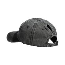 Boné Feminino Vintage Lavado Com Aba Curva Para Rabo De Cavalo Alto, Versátil, Cor Sólida, Boné De