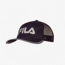 Boné Fila Trucker Performance Masculino Preto Cinza Boné Fila Trucker Performance Masculino Preto Cinza