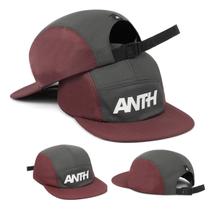 Boné Five 5 Panel Anth Co Original - Bordeaux: Streetwear Aba Reta Ajustável fitao Leve Confortável Boné Five 5 Panel Anth Co Original - Bordeaux: Streetwear Aba Reta Ajustável fitao Leve Confortável
