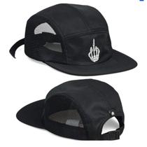 Boné Five 5 Panel - Skull Finger: Streetwear Original Anthco Aba Reta Leve Máxima Qualidade