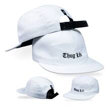 Boné Five 5 Panel - Thug Life: Streetwear Branco Anth Co Aba Reta Máximo Conforto Ousado e Atemporal Boné Five 5 Panel - Thug Life: Streetwear Branco Anth Co Aba Reta Máximo Conforto Ousado e Atemporal