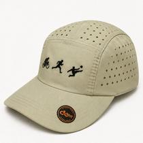Boné Five Panel Ciclista Respirável Furadinho a Laser Leve Aba Curva