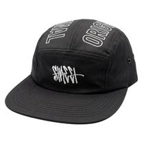 Boné Five Panel Preto Unissex Estilo Urbano Grafite Original no Topo -