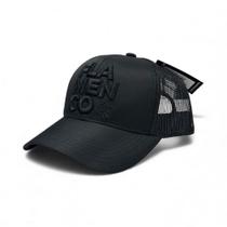 Boné Flamengo Aba Curva SuperCap Bordado - Preto