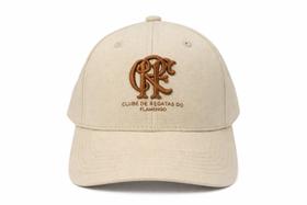Bone flamengo bordado kaki claro supercap