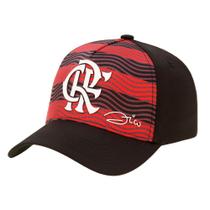 Boné Flamengo SuperCap Zico Aba Curva Listrado Oficial