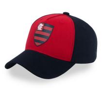 Boné Flamengo Zico SuperCap Vermelho e Preto Aba Curva - Oficial