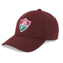 Boné Fluminense Aba Curva SuperCap Bordado - Vinho