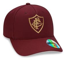 Boné Fluminense Bordô Logo Dourado Supercap