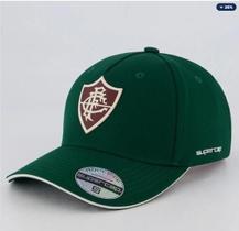 Boné Fluminense Etiqueta Aplicada Bordado Frontal Bistretch Unissex Verde Escuro Boné Fluminense Etiqueta Aplicada Bordado Frontal Bistretch Unissex Verde Escuro