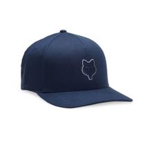 Boné Fox Head Flexfit Hat Azul Aba Curvada Masculino Boné Fox Head Flexfit Hat Azul Aba Curvada Masculino