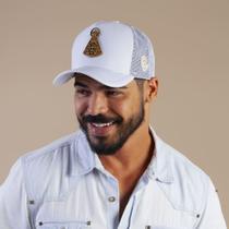 Boné Grande Plus Size Branco Trucker Nossa Senhora Masculino Feminino