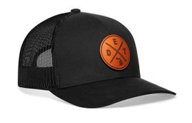 Boné HAKA Detroit Preto Trucker com Tela e Fecho Snapback