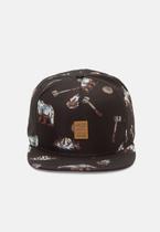 Boné HD Aba Reta Snapback Preto