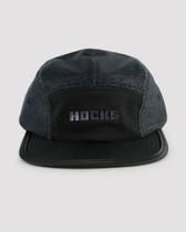 Boné hocks five panel refletivo preto