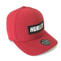 Boné Hurley Aba Curva Label SM23 Vermelho