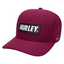 Boné Hurley Aba Curva Label SM23 Vinho