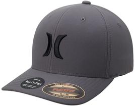 Boné Hurley M H2O Dri Flexfit Cinza Escuro Boné Hurley M H2O Dri Flexfit Cinza Escuro