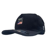 Boné Hype NYC Bandeira EUA Aba Curva Strapback Unissex Boné Hype NYC Bandeira EUA Aba Curva Strapback Unissex