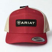 Boné Importado Ariat Bordo e Branco Patch Frontal A300015504 Cor:Bordô Boné Importado Ariat Bordo e Branco Patch Frontal A300015504 Cor:Bordô