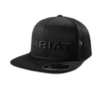 Boné Importado Ariat Preto Aba Reta Bordado A300091801 Cor:Preto Boné Importado Ariat Preto Aba Reta Bordado A300091801 Cor:Preto