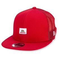 BONE INFANTIL 9FIFTY ORIGINAL FIT TRUCKER SNAPBACK ABA RETA HAVE FUN CALI REPUBLIC ABA RETA SNAPBACK VERMELHO New Era