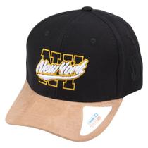 Boné Infantil Aba Curva Classic Hats New York NY Preto/Marrom Amarelo