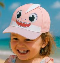 Boné Infantil Baby Shark Colorido Confortável Estiloso Meninos e Meninas 4 a 8 Anos Boné Infantil Baby Shark Colorido Confortável Estiloso Meninos e Meninas 4 a 8 Anos