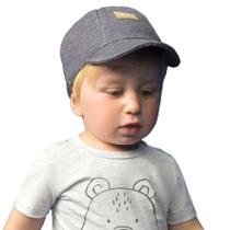 Boné Infantil Bebe Luc.Boo Little Friends Cinza Escuro 671 Boné Infantil Bebe Luc.Boo Little Friends Cinza Escuro 671