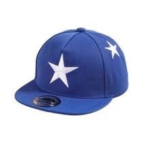 Boné Infantil De Aba Reta Com Estrela De Cinco Pontas Bordada, Estilo Hip-Hop, Moda Casual, Protetor