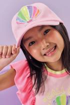 Boné Infantil Kukie Verão Rosa Concha