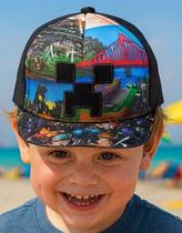 Boné Infantil Roblox Colorido Confortável Estiloso Meninos e Meninas 4 a 8 Anos