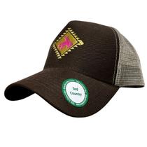 Boné Infantil Unissex Patch Cavalo Ted Country Ref: 38296 Cor:Marrom-Bege CowgirlTamanho:Único Boné Infantil Unissex Patch Cavalo Ted Country Ref: 38296 Cor:Marrom-Bege CowgirlTamanho:Único