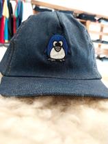 Boné Jeans com Detalhe de Passarinho