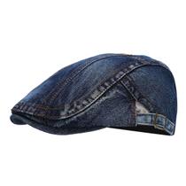 Boné jeans Flat Gatsby Newsboy Hat Vintage Flat Ivy Cab Masculino Boné jeans Flat Gatsby Newsboy Hat Vintage Flat Ivy Cab Masculino