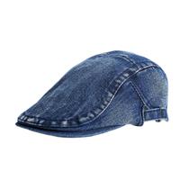 Boné jeans para homens e mulheres, chapéu clássico de Gatsby Newsboy