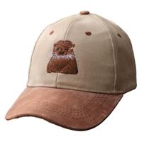 Boné Jockey bordado com cor bege Huillin, café, single