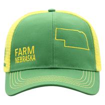 Boné John Deere Farm State Pride verde/Amarelo Nebraska