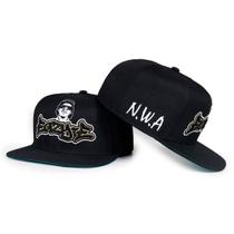 Boné Joker Snapback aba reta Eazy-E NWA Preto JOK-238 Boné Joker Snapback aba reta Eazy-E NWA Preto JOK-238