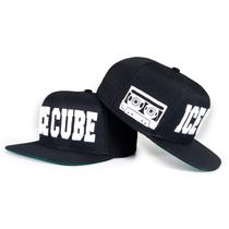 Boné Joker Snapback aba reta Ice Cube Rapper Preto JOK-240 Boné Joker Snapback aba reta Ice Cube Rapper Preto JOK-240
