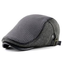 Boné jornaleiro de Lã Masculino Ajustavel Moda Boina Casual