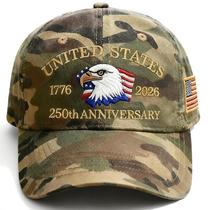 Boné KKilicy 250º Aniversário EUA Ajustável Camuflado Boné KKilicy 250º Aniversário EUA Ajustável Camuflado