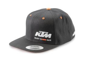 Boné KTM Team Snapback Preto - 100% Algodão - Tamanho Único Boné KTM Team Snapback Preto - 100% Algodão - Tamanho Único