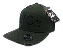 Boné Layners Com Aba Curva Nyc Strapback Ajustável Bordado