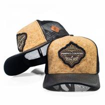 Boné Linha Country Lançamento Trucker Telinha Aba Em Couro Envio Imediato Boné Linha Country Lançamento Trucker Telinha Aba Em Couro Envio Imediato