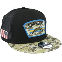 Boné Los Angeles Chargers NFL Masculino Trucker Camuflado Aba Reta 9FIFTY