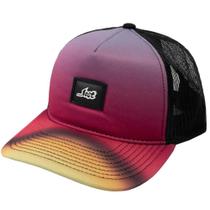 Boné Lost Aba Curva Trucker Sunset SM24 Rosa