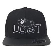 Boné Lost Aba Reta Branco Com Regulagem De Fitão