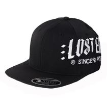 Boné Lost Aba Reta Strapback Fitão Lost Ent SM26 Preto